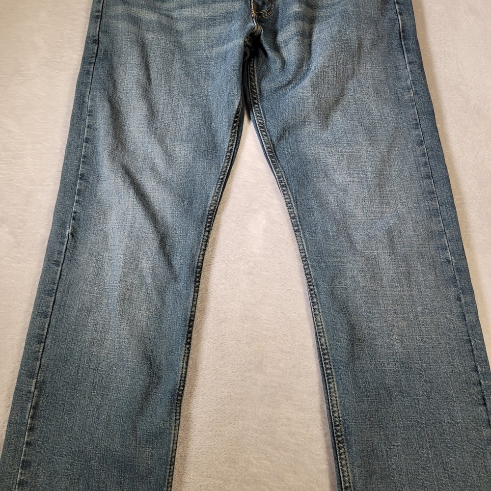 Signature by Levi Strauss & Co S51 Straight Jeans Mens 34x32.5 Blue Medium Wash - Picture 3 of 13